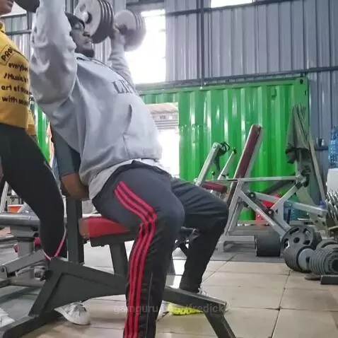 DTT - Delts, Traps and Triceps \n\nSeated Dumbbell overhead ... by fredick